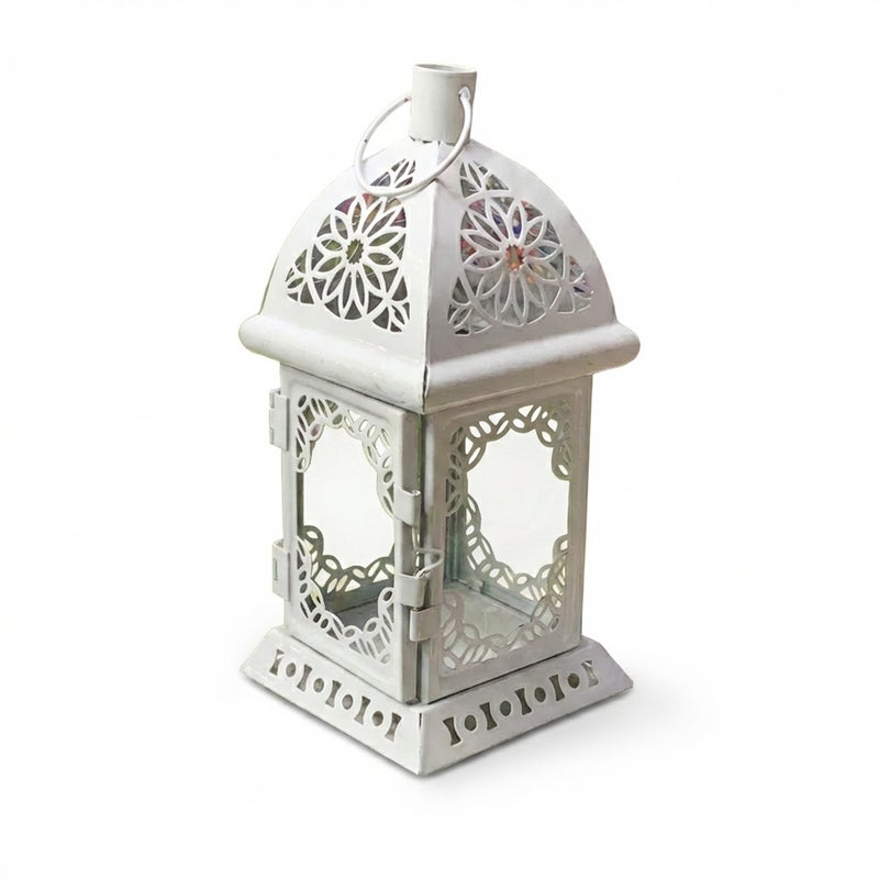 فانوس رمضان معدني - ابيض - 6032 - Image 1